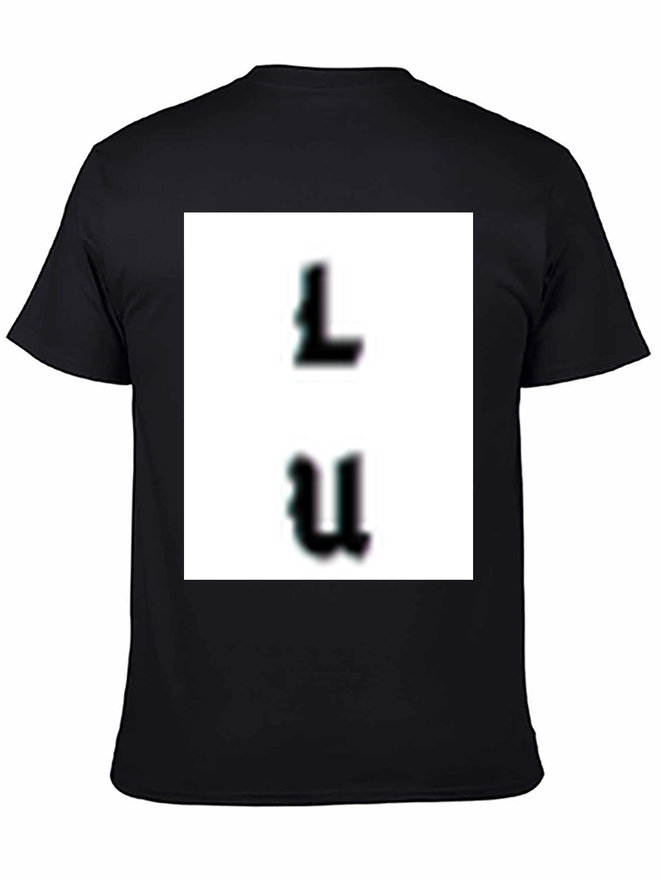 Modern Black Graphic Tee - LU Design