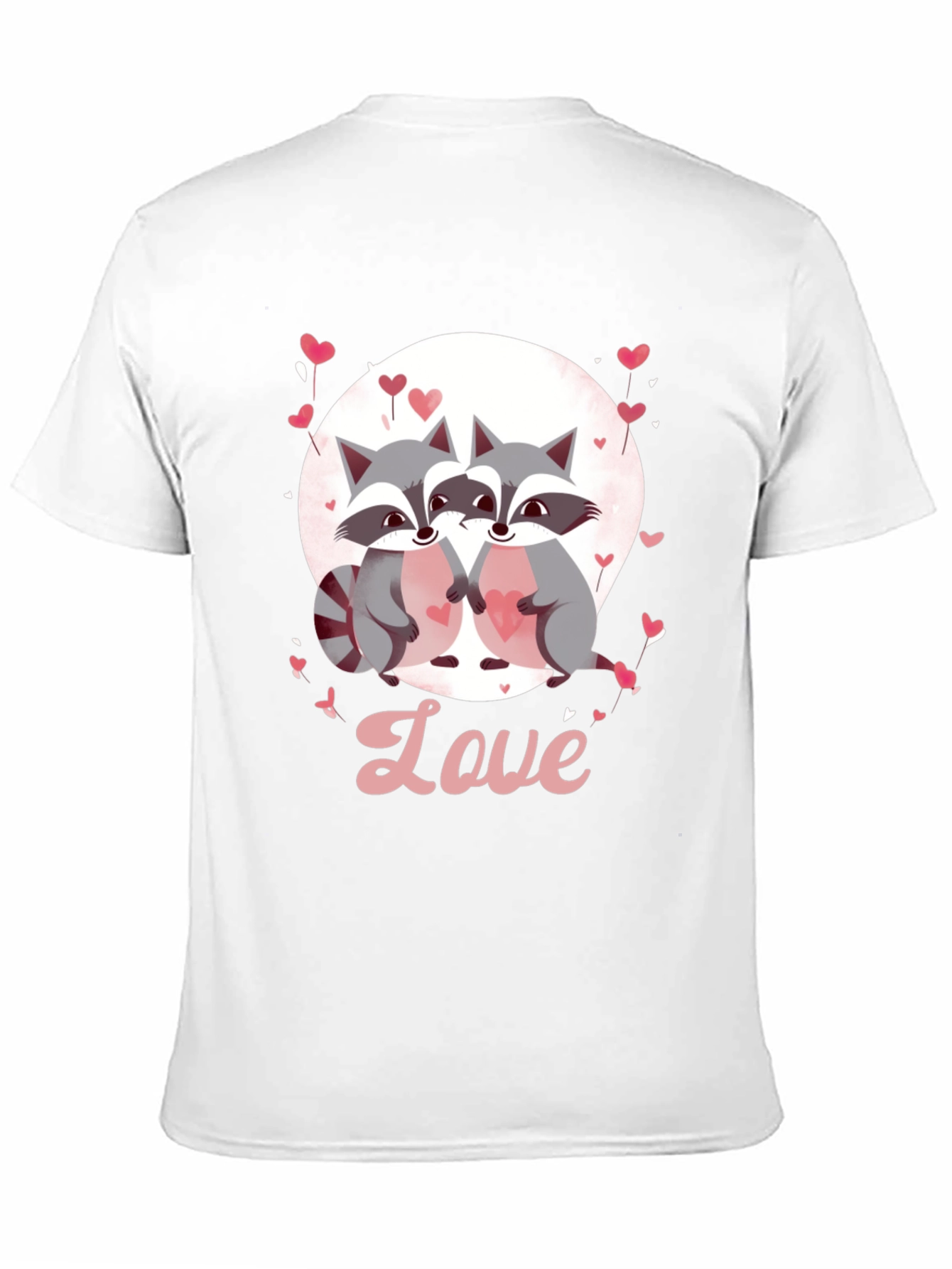 Raccoon Love Graphic Tee - Cute Valentines Day Shirt