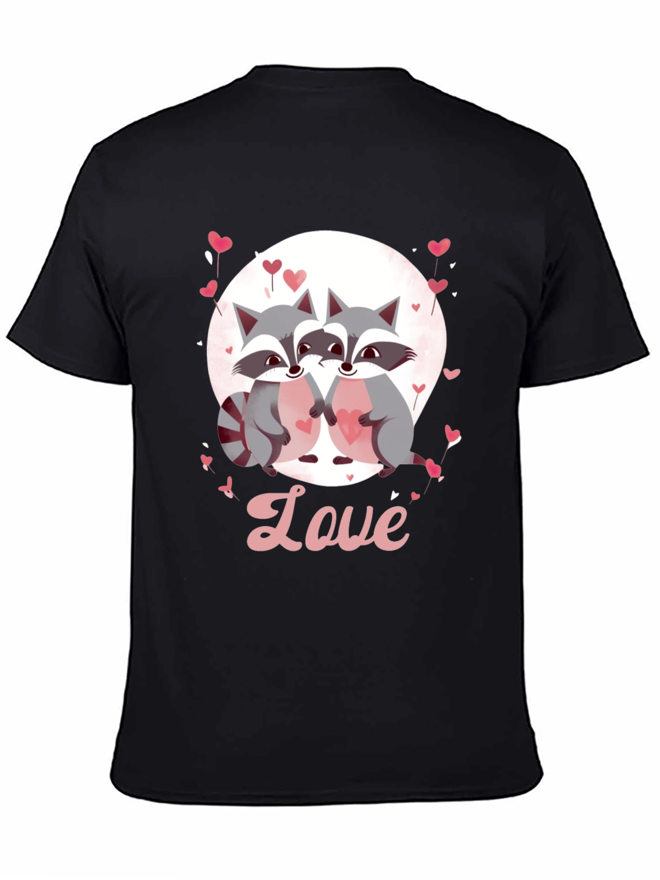 Raccoon Love Graphic Tee - Cute Valentines Day Shirt