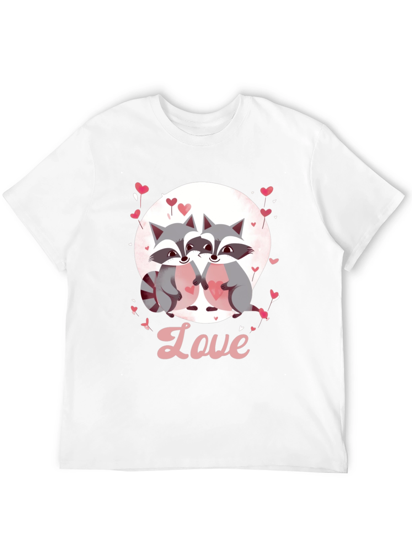 Raccoon Love Graphic Tee - Cute Valentines Day Shirt