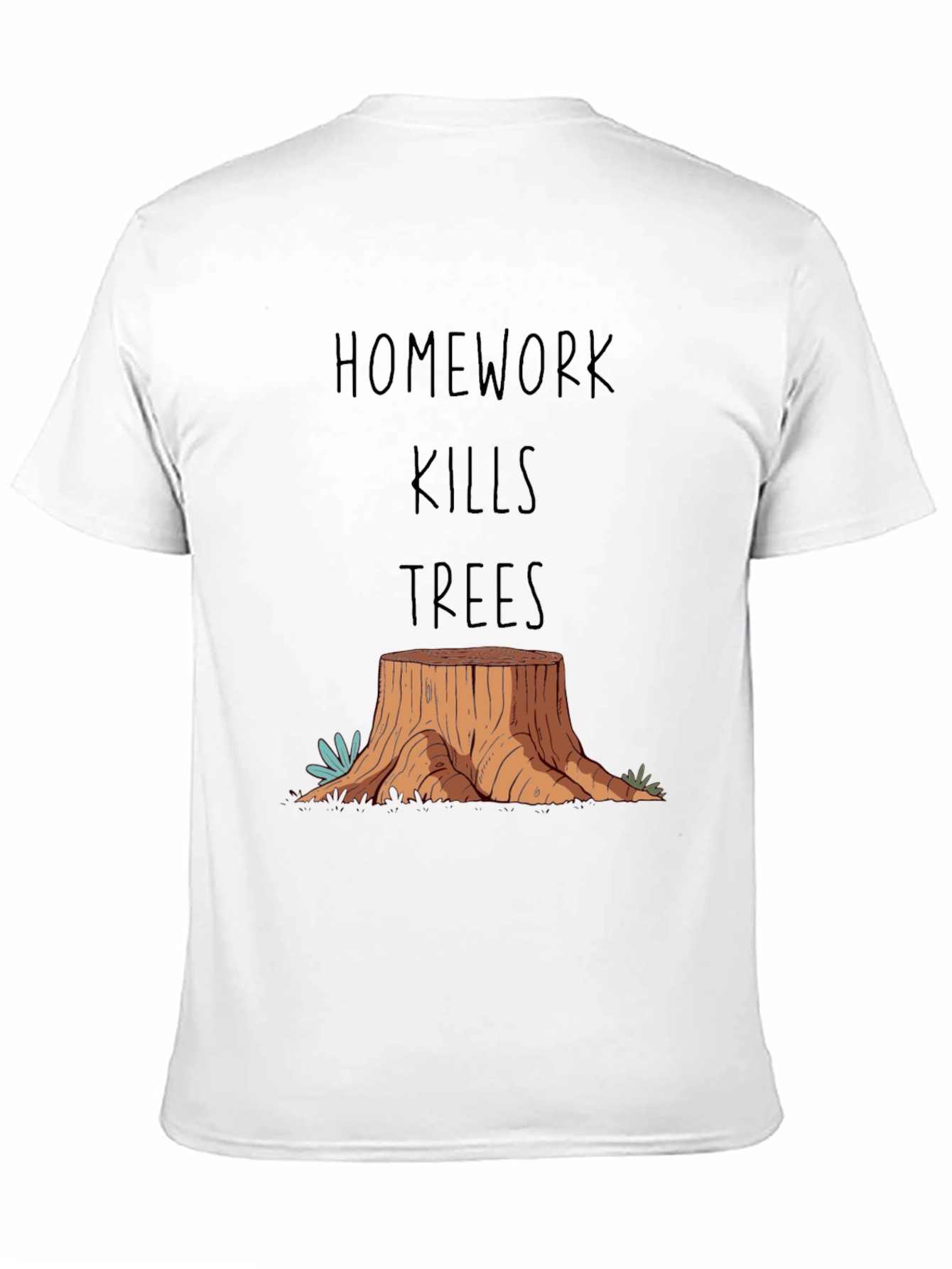 Homework Kills Trees Graphic T-Shirt