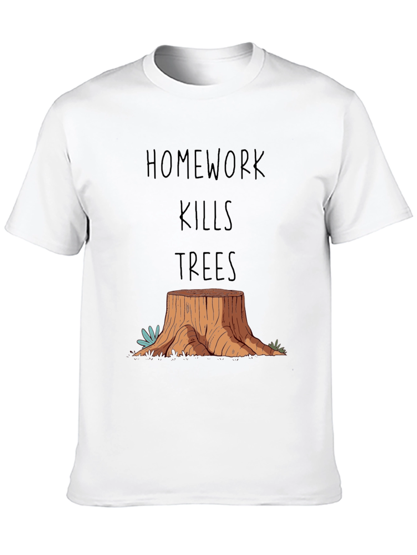 Homework Kills Trees Graphic T-Shirt