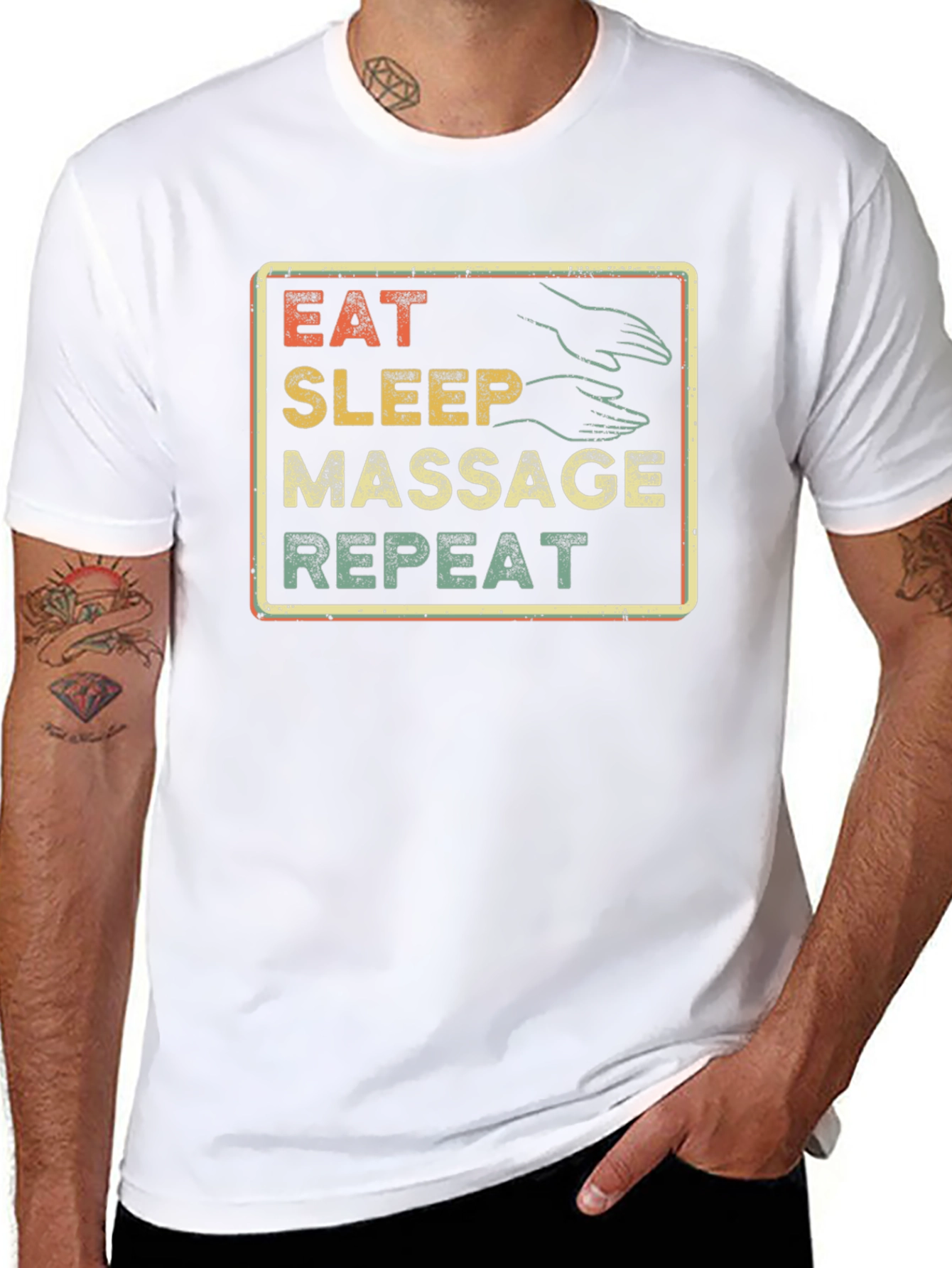 Eat Sleep Massage Repeat T-Shirt