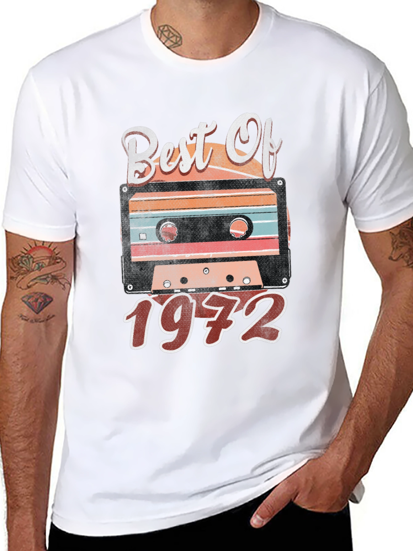 Best Of 1972 T-Shirt - Retro Cassette Design