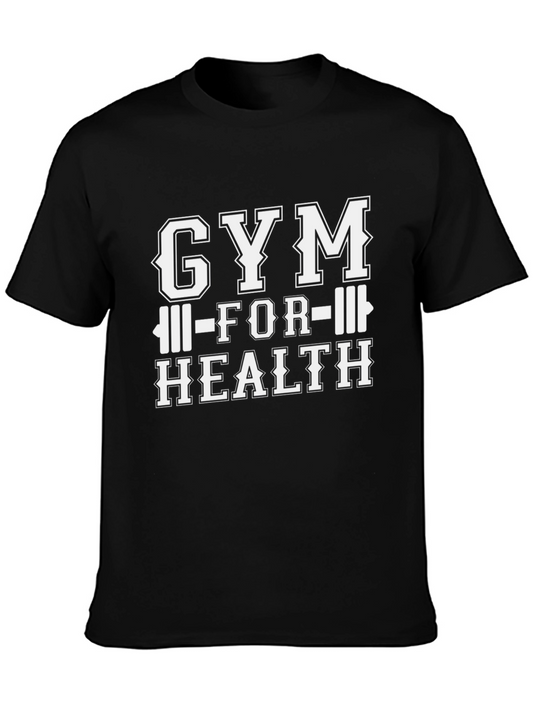 Gym For Health Black T-Shirt