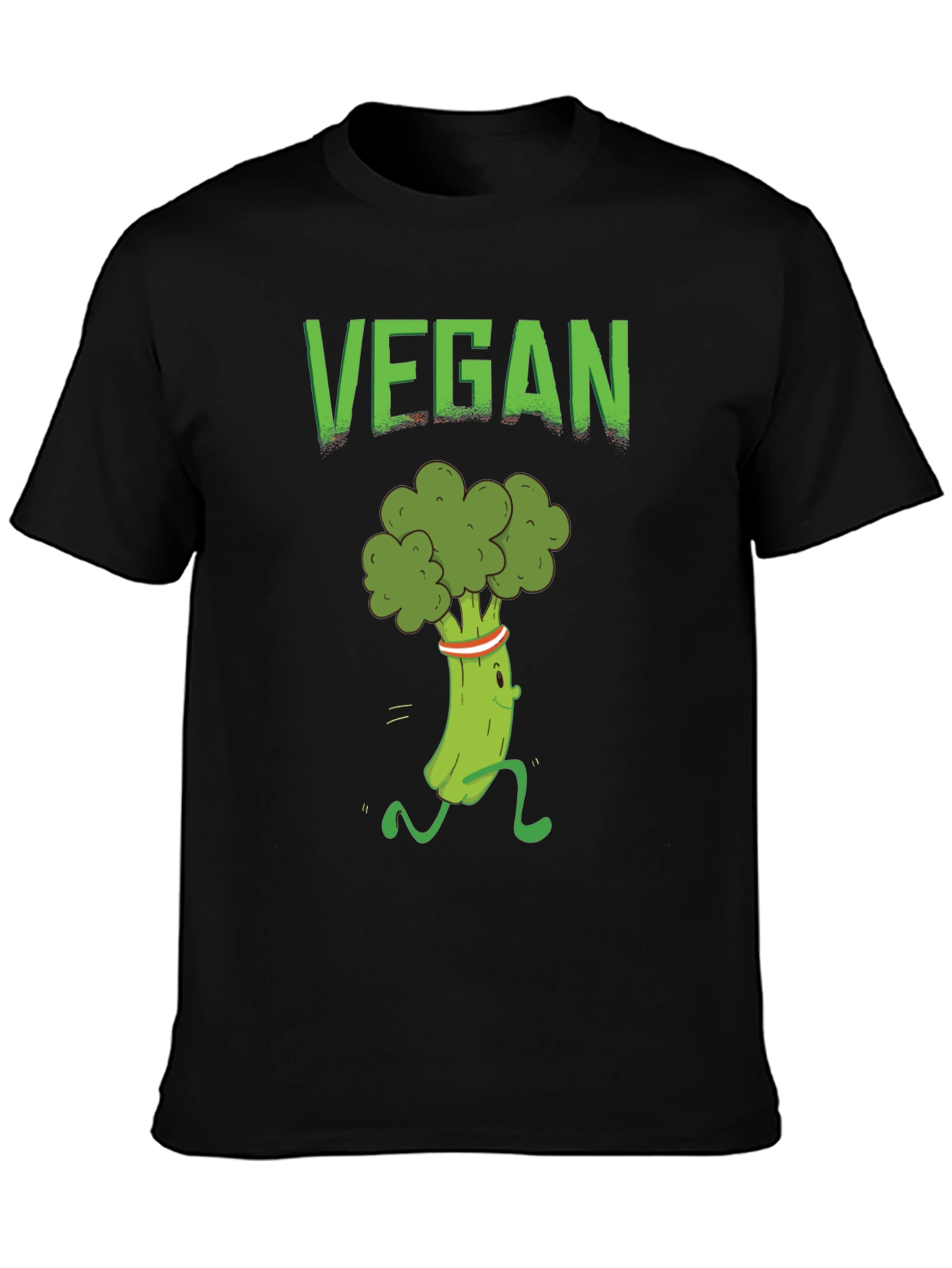 Vegan Broccoli Run T-Shirt - Healthy Lifestyle Apparel