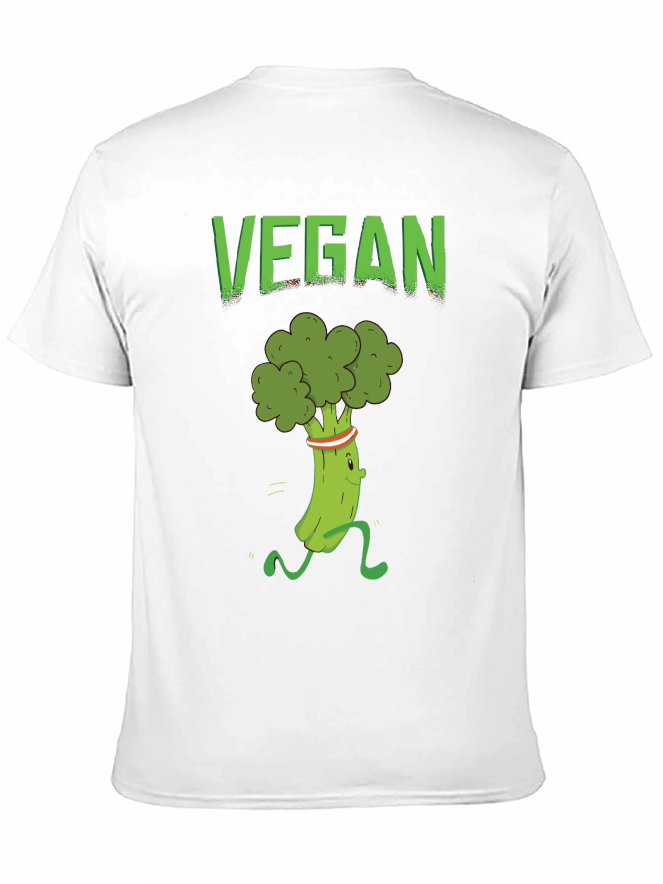 Vegan Broccoli Run T-Shirt - Healthy Lifestyle Apparel