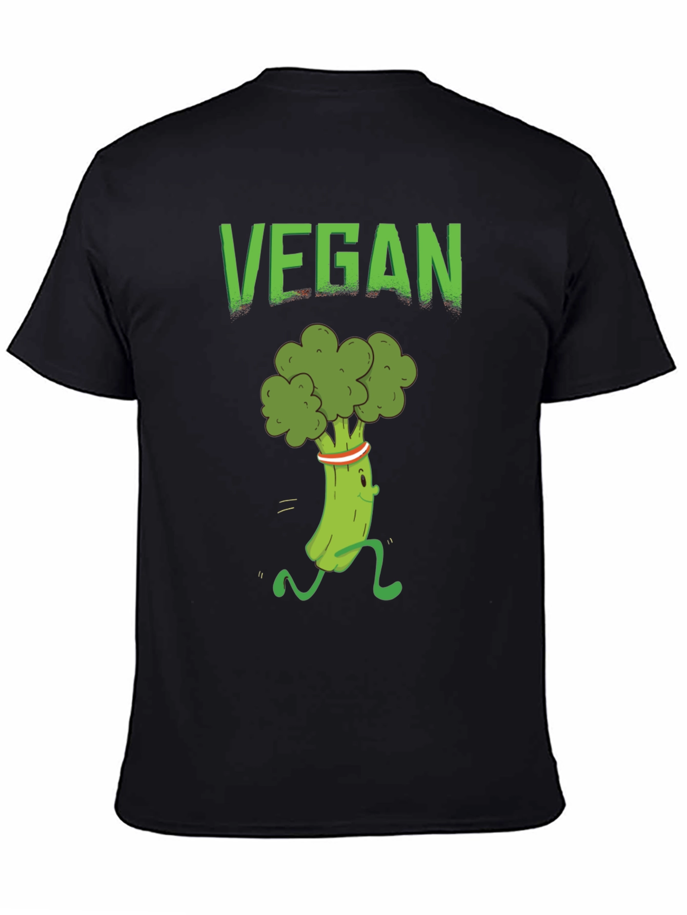 Vegan Broccoli Run T-Shirt - Healthy Lifestyle Apparel