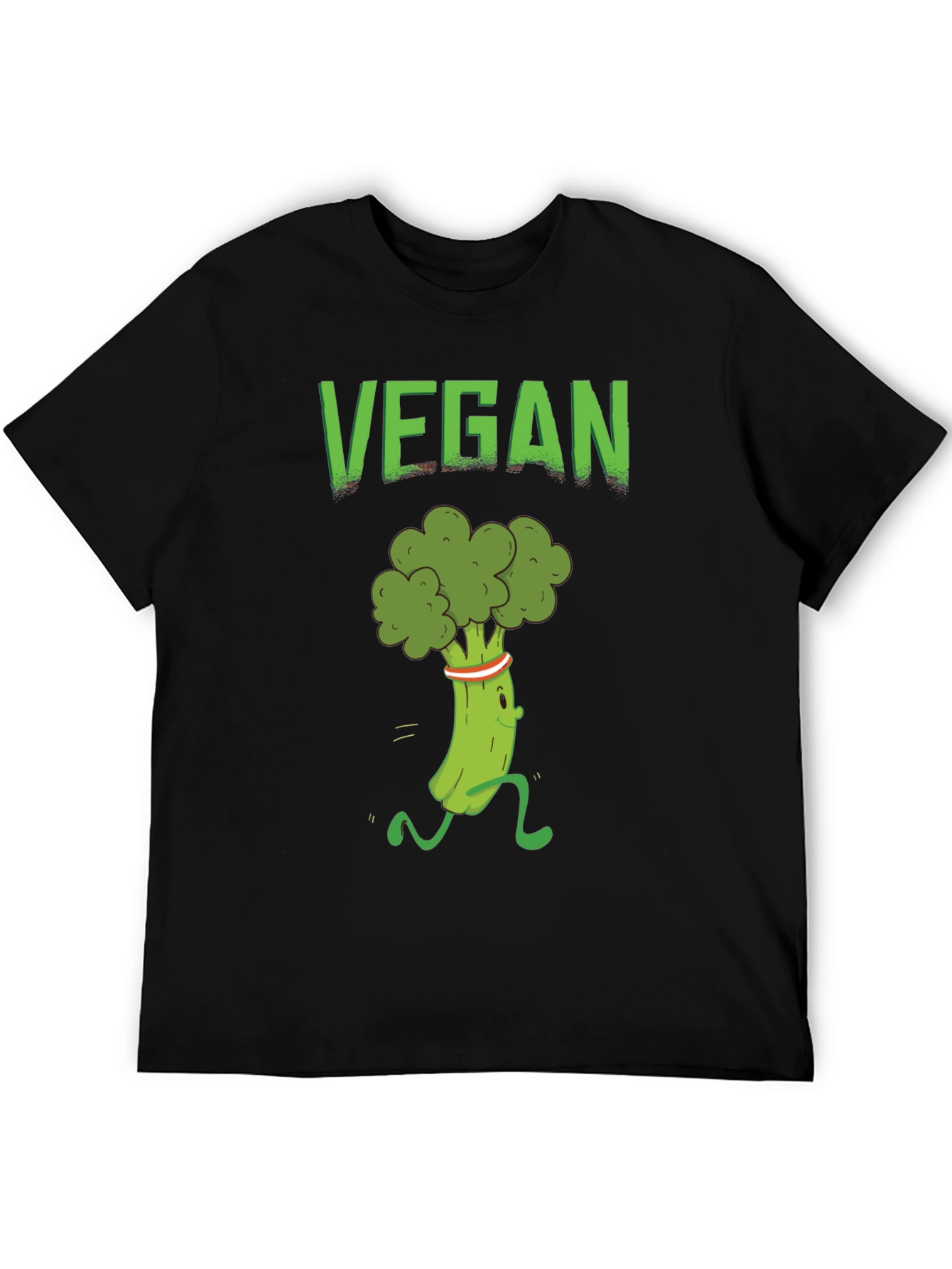 Vegan Broccoli Run T-Shirt - Healthy Lifestyle Apparel