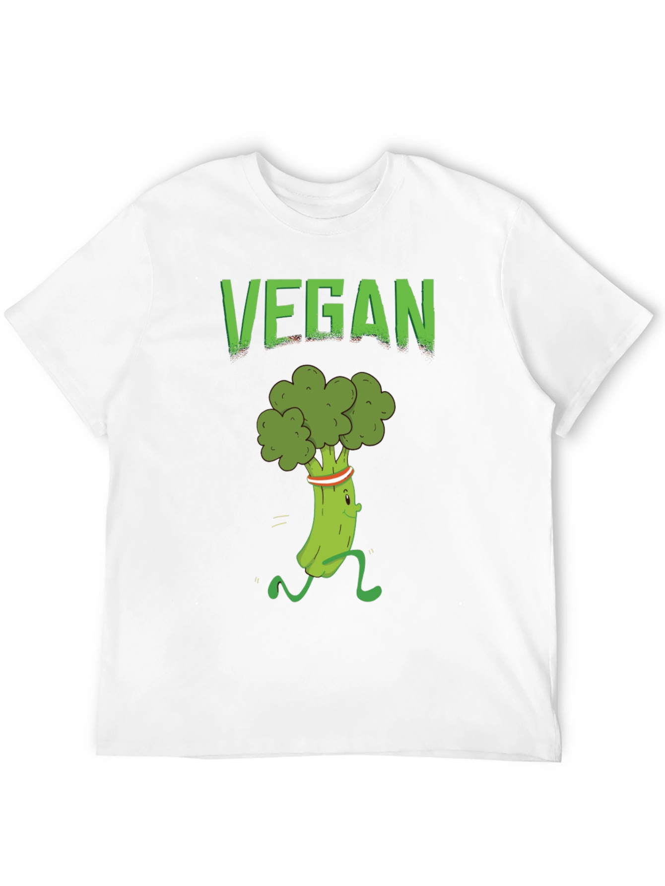 Vegan Broccoli Run T-Shirt - Healthy Lifestyle Apparel