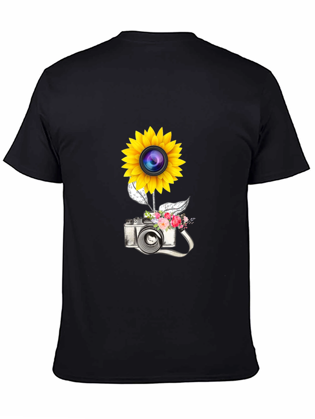 Sunflower Camera Graphic Tee