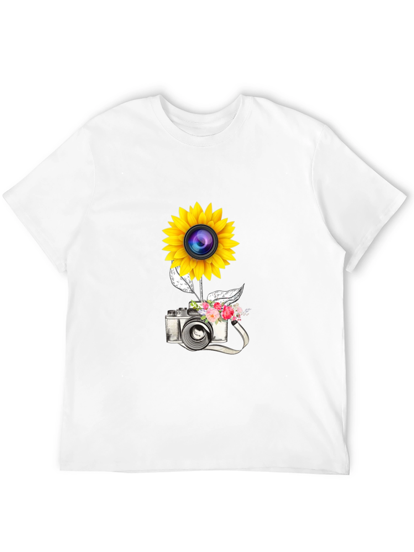 Sunflower Camera Graphic Tee