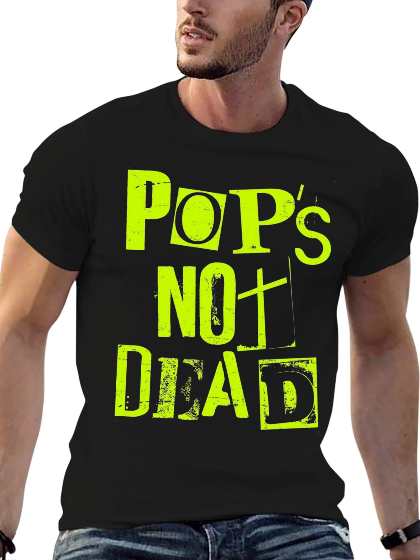 Pops Not Dead Graphic Print Tee