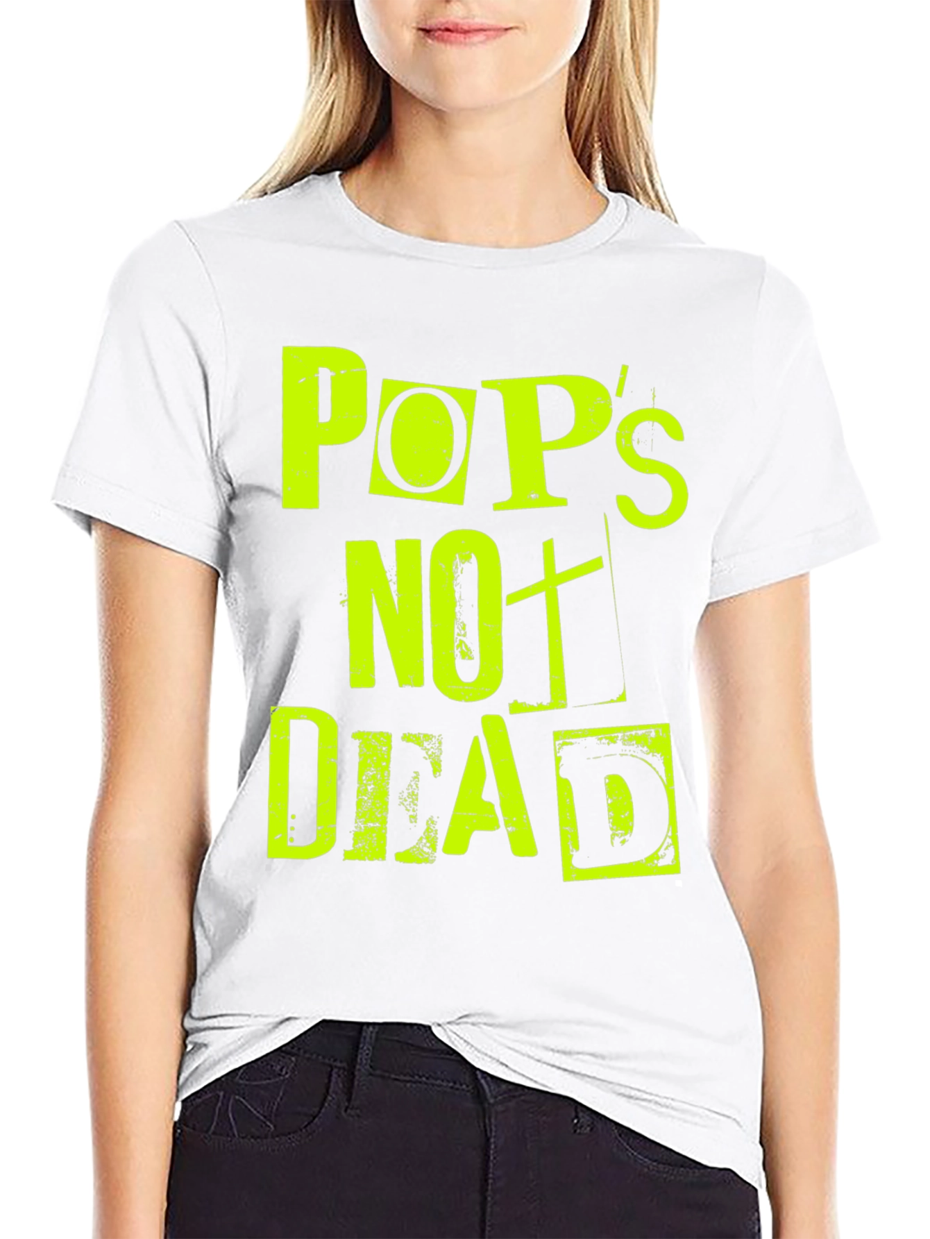 Pops Not Dead Graphic Print Tee