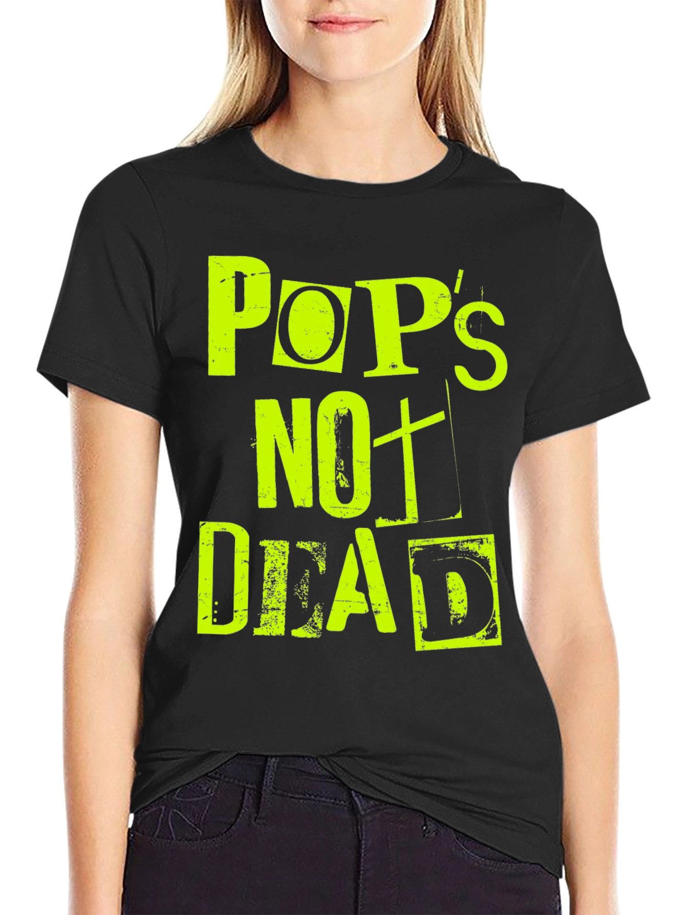 Pops Not Dead Graphic Print Tee
