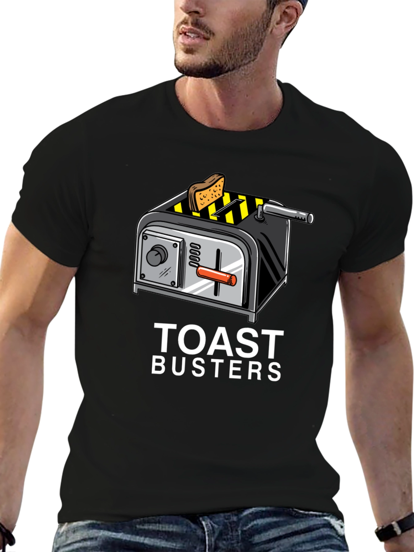 Toast Busters Graphic Tee - Funny Breakfast Shirt