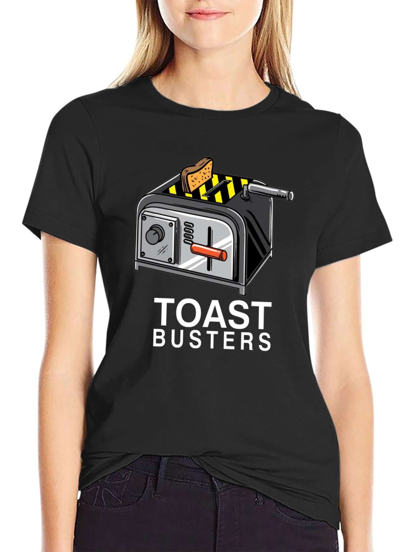 Toast Busters Graphic Tee - Funny Breakfast Shirt