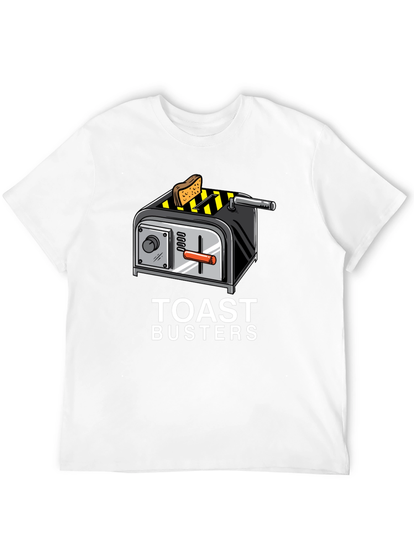 Toast Busters Graphic Tee - Funny Breakfast Shirt