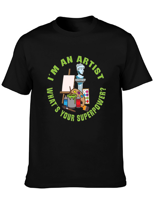 Artist Superpower Graphic T-Shirt - Unisex Cotton Tee