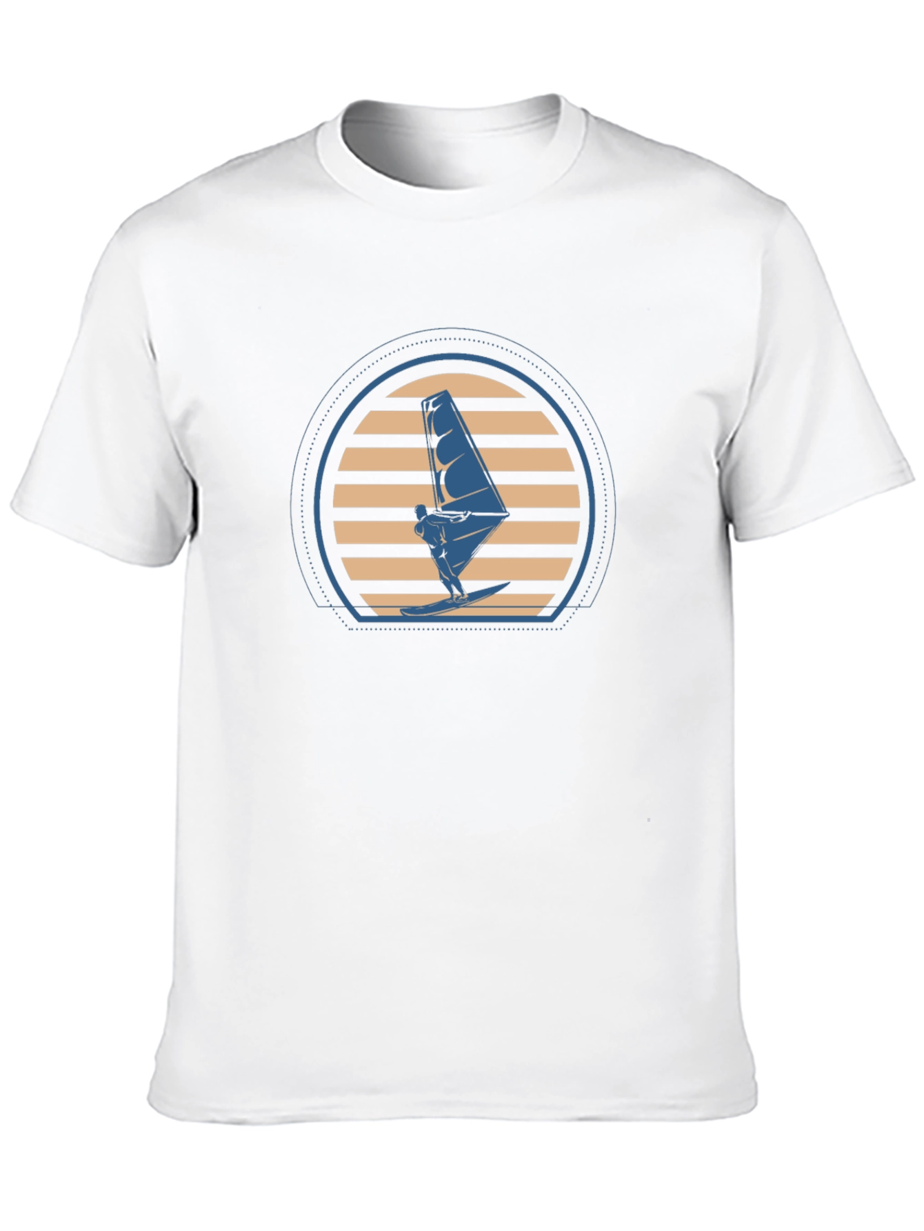 Windsurfing Sunset Graphic Tee - Black T-Shirt