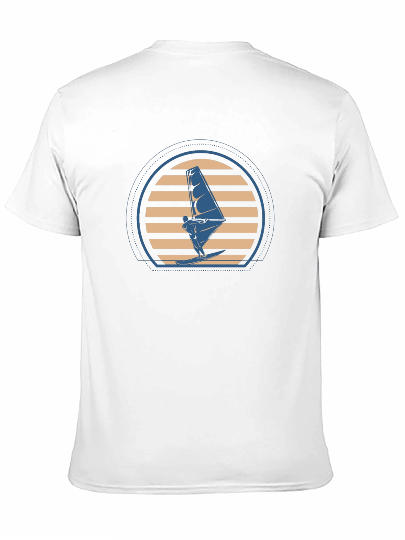 Windsurfing Sunset Graphic Tee - Black T-Shirt