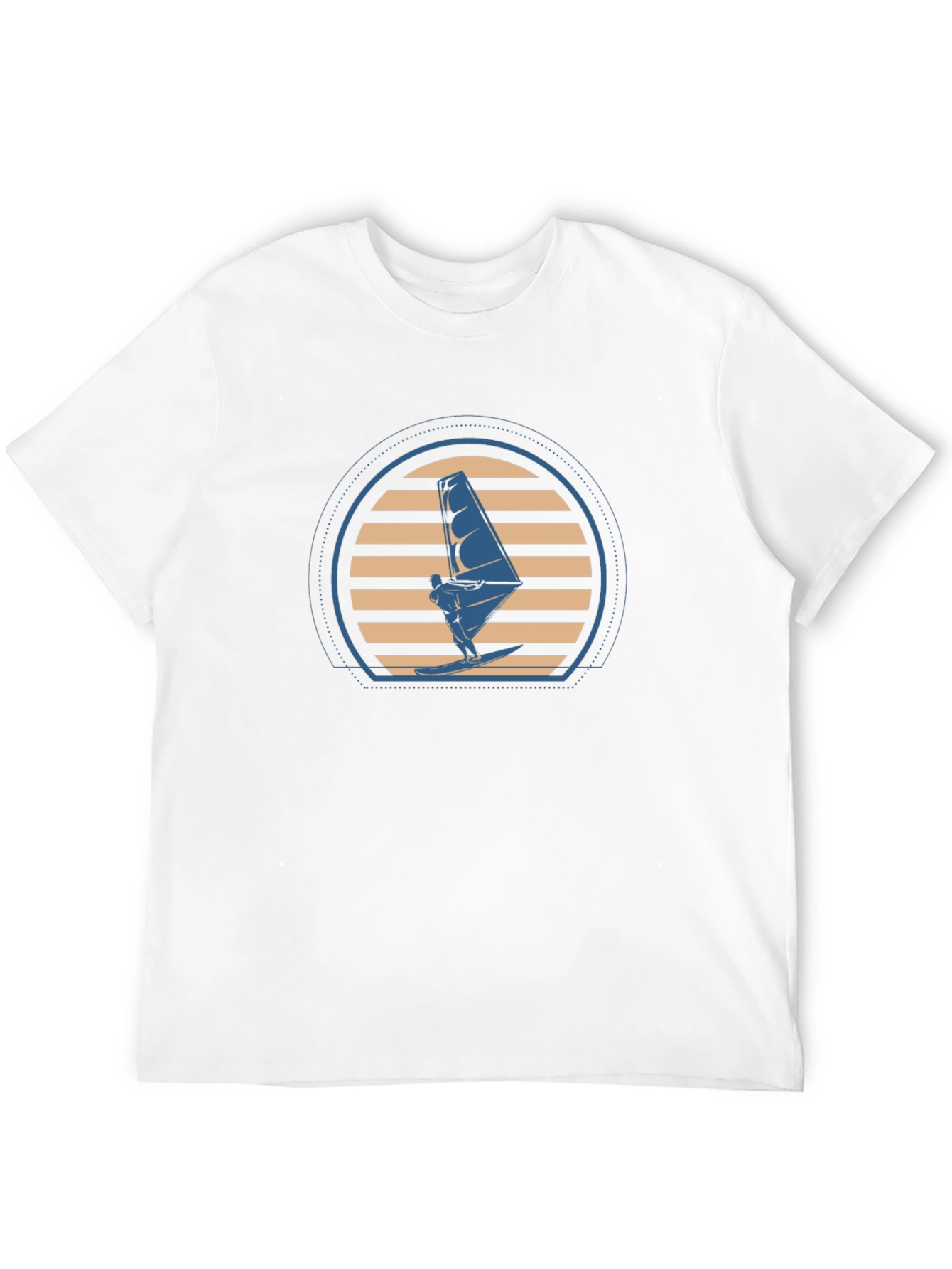 Windsurfing Sunset Graphic Tee - Black T-Shirt