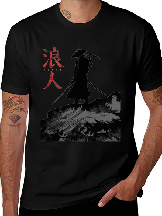 Ronin Samurai Graphic T-Shirt - Black