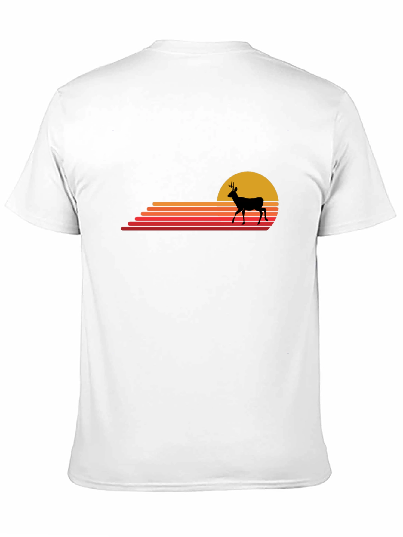 Retro Deer Sunset Graphic Tee