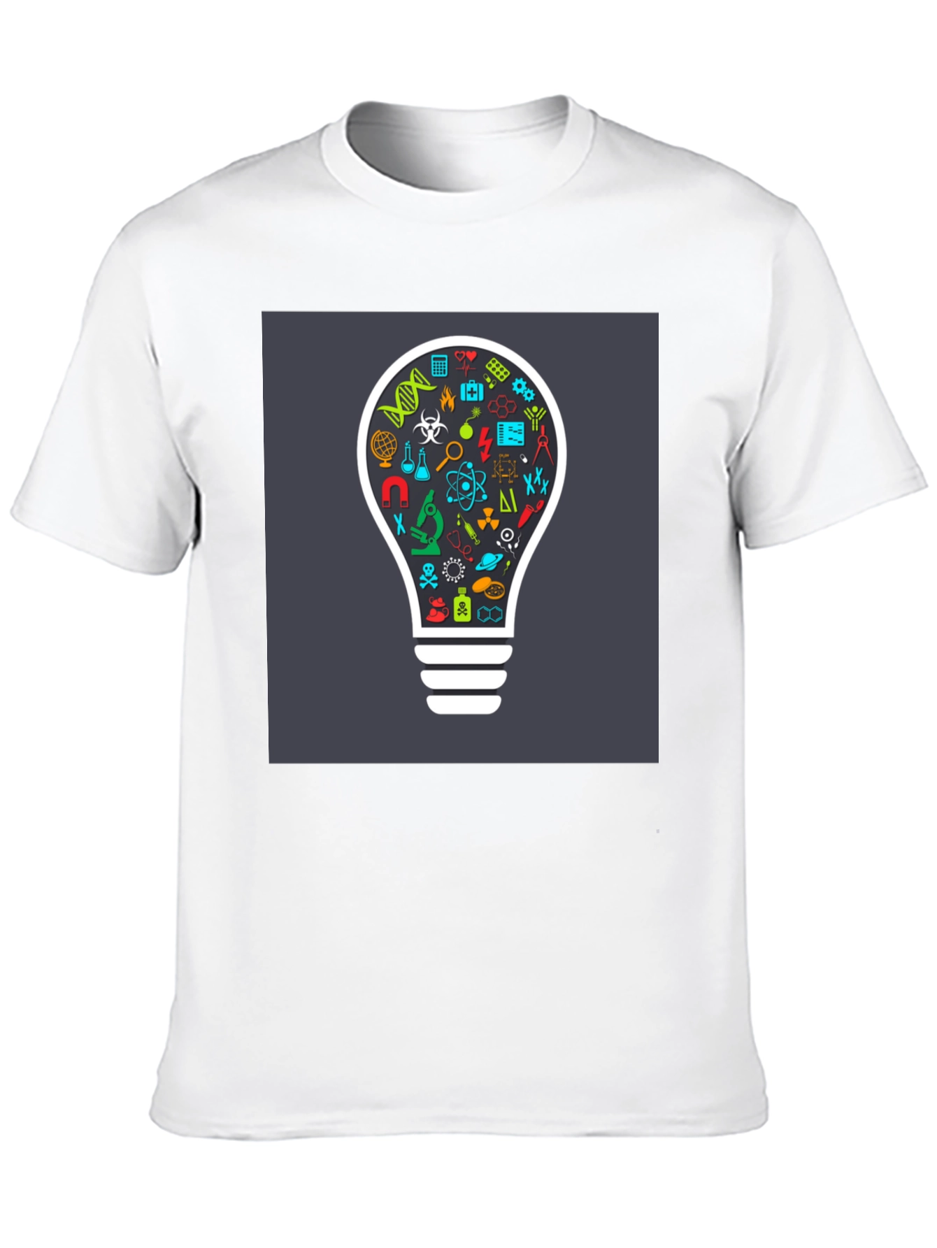 Science Bulb Graphic Tee - Smart Casual Style