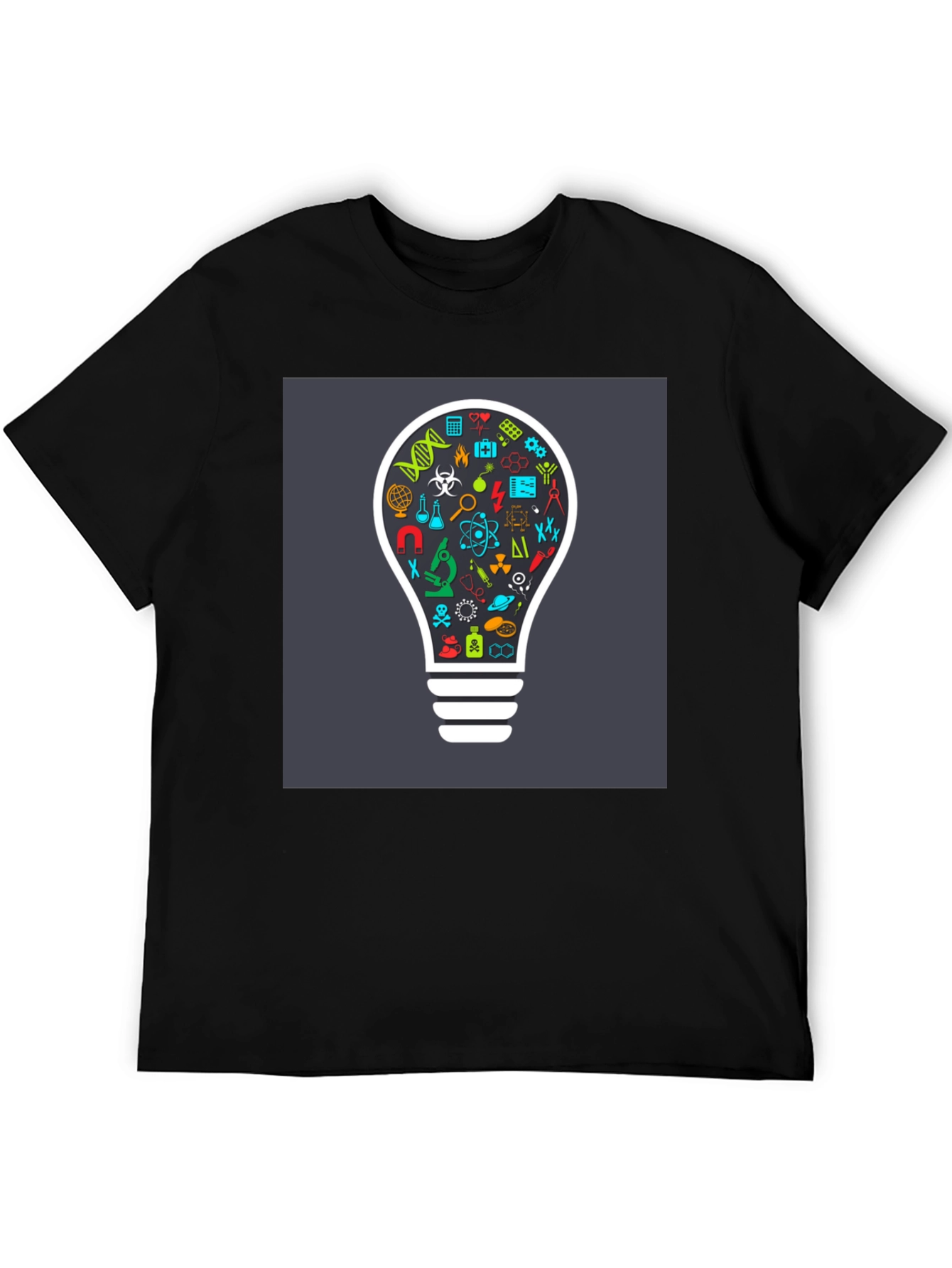 Science Bulb Graphic Tee - Smart Casual Style