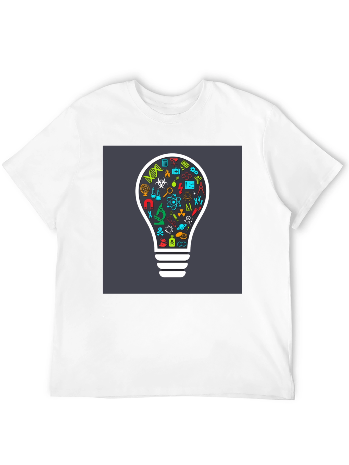 Science Bulb Graphic Tee - Smart Casual Style