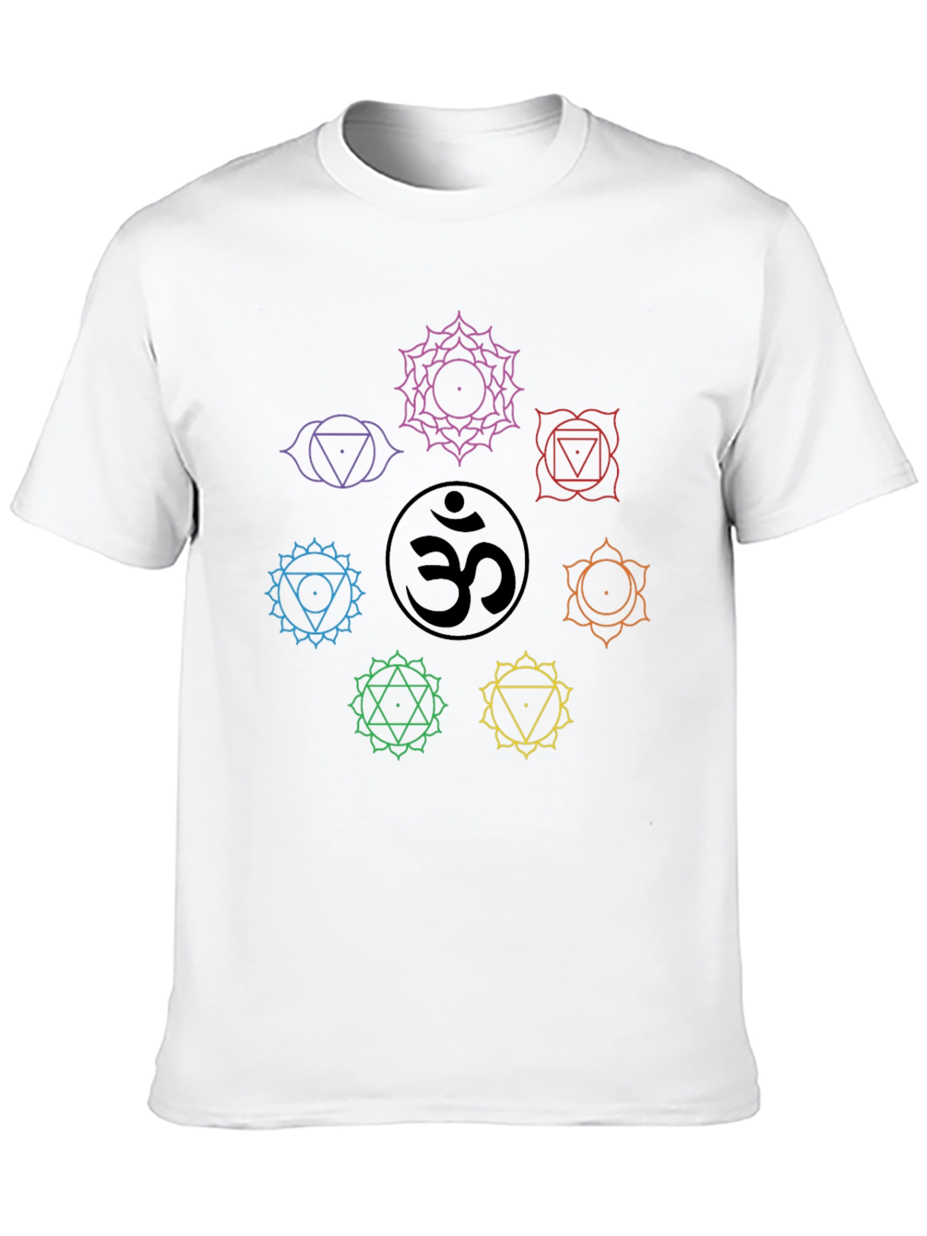Chakra Symbol Graphic Tee - Yoga Meditation Shirt