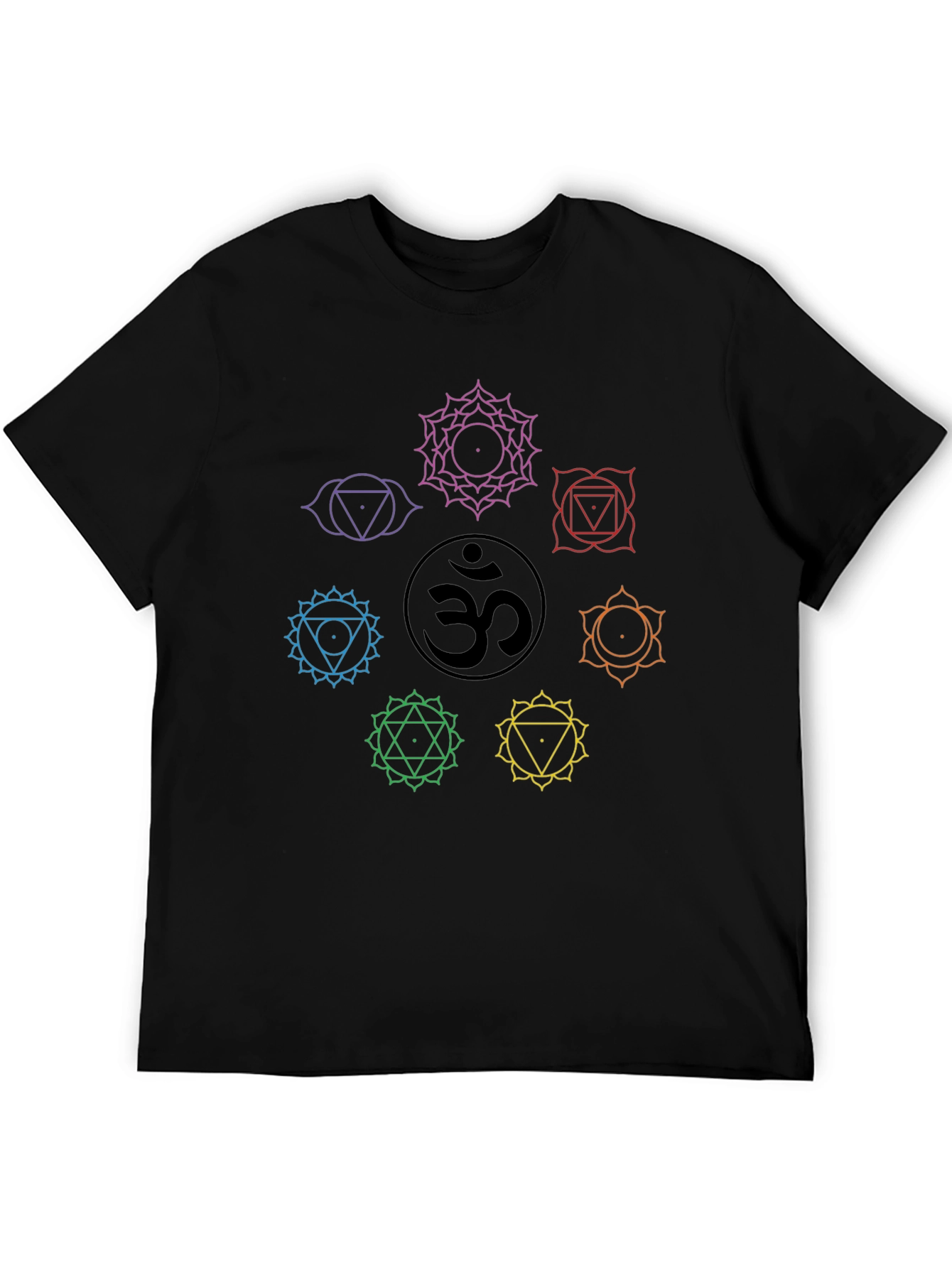 Chakra Symbol Graphic Tee - Yoga Meditation Shirt