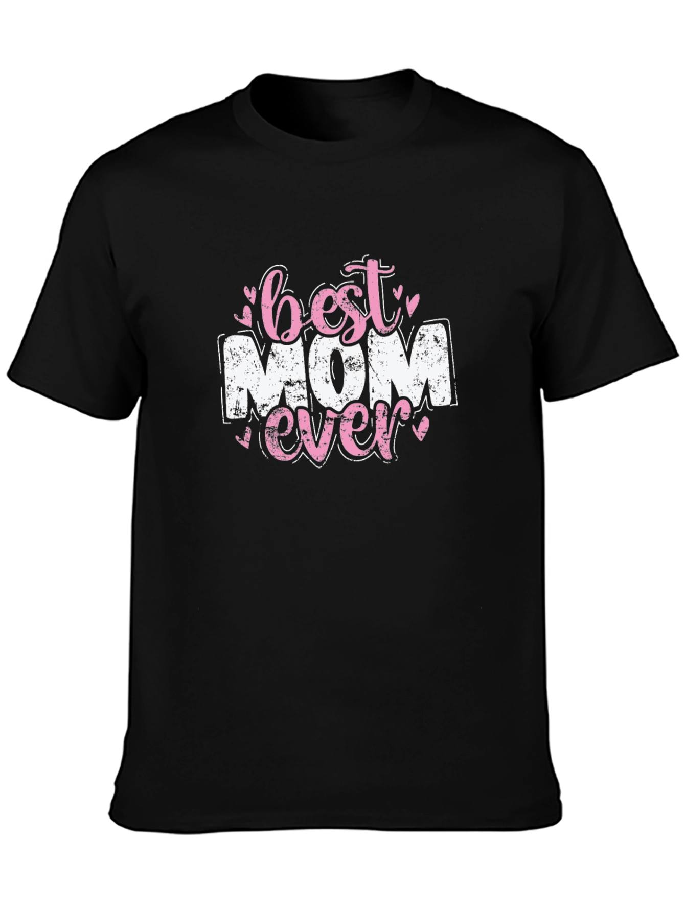 Best Mom Ever Graphic Tee - Black Casual Shirt