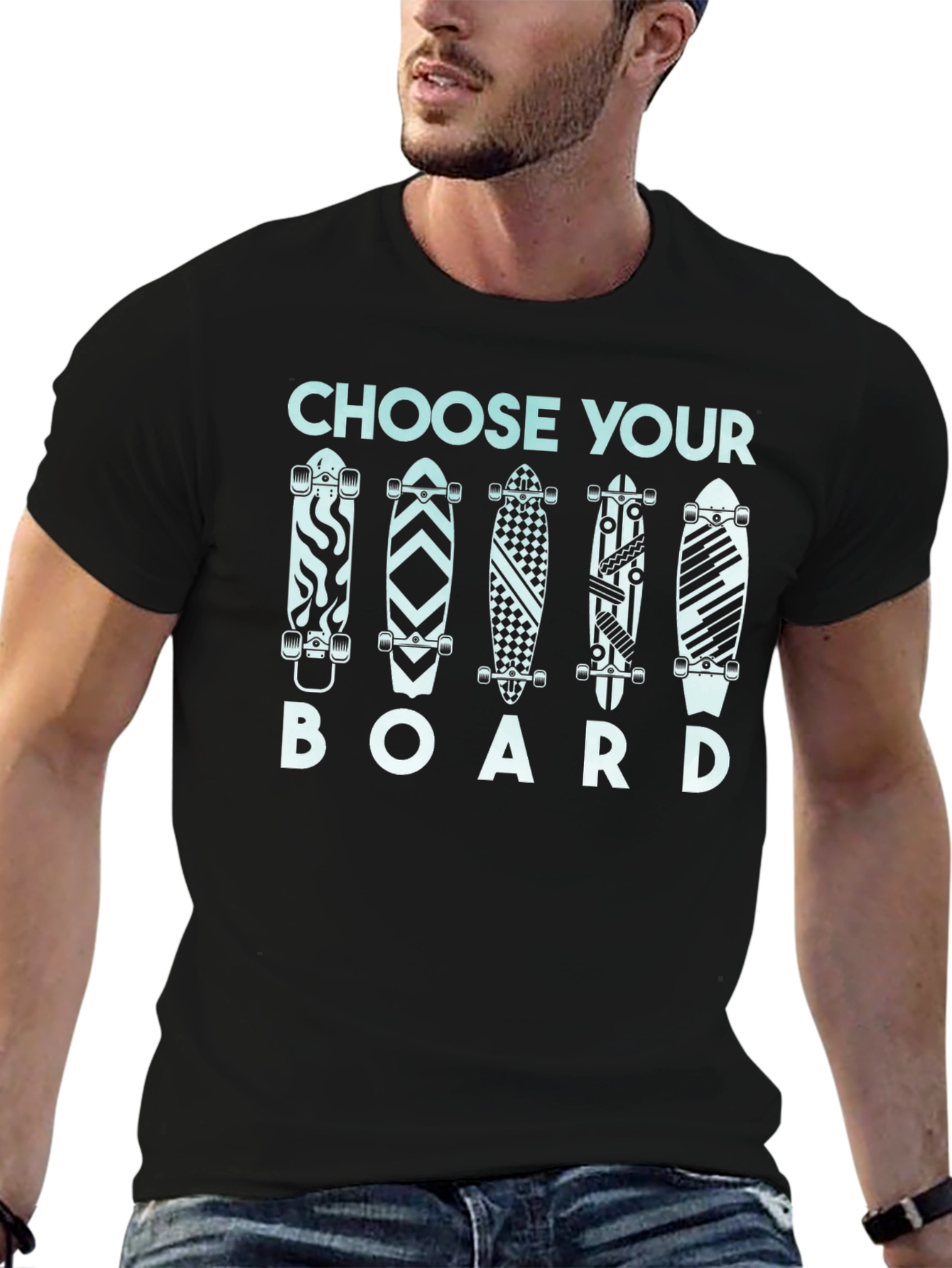 Choose Your Board Graphic T-Shirt | Skateboarding Tee