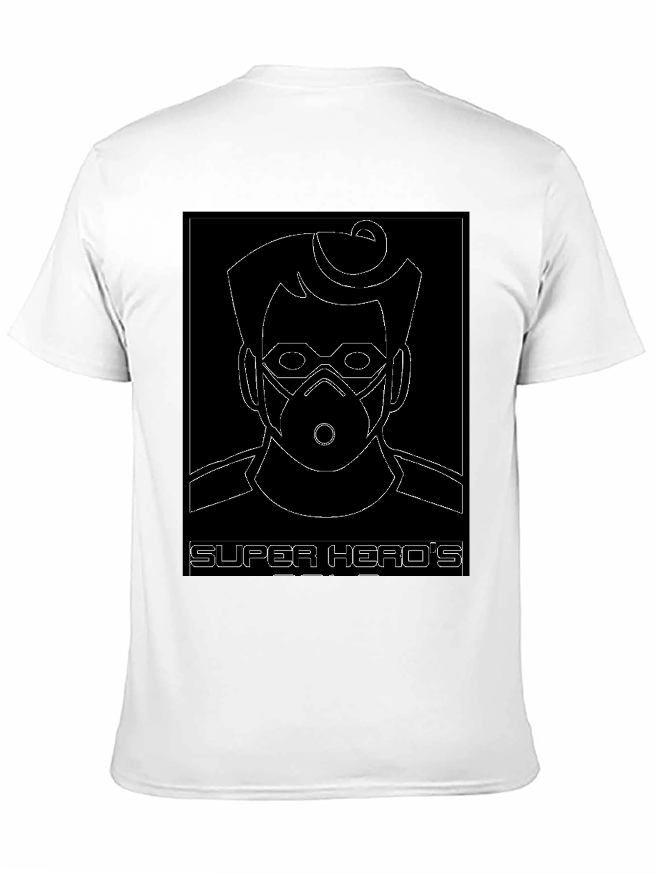 Super Heros Black Graphic T-Shirt