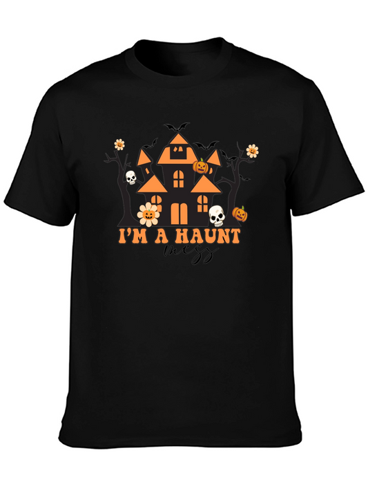 Haunted Mess Halloween Graphic T-Shirt