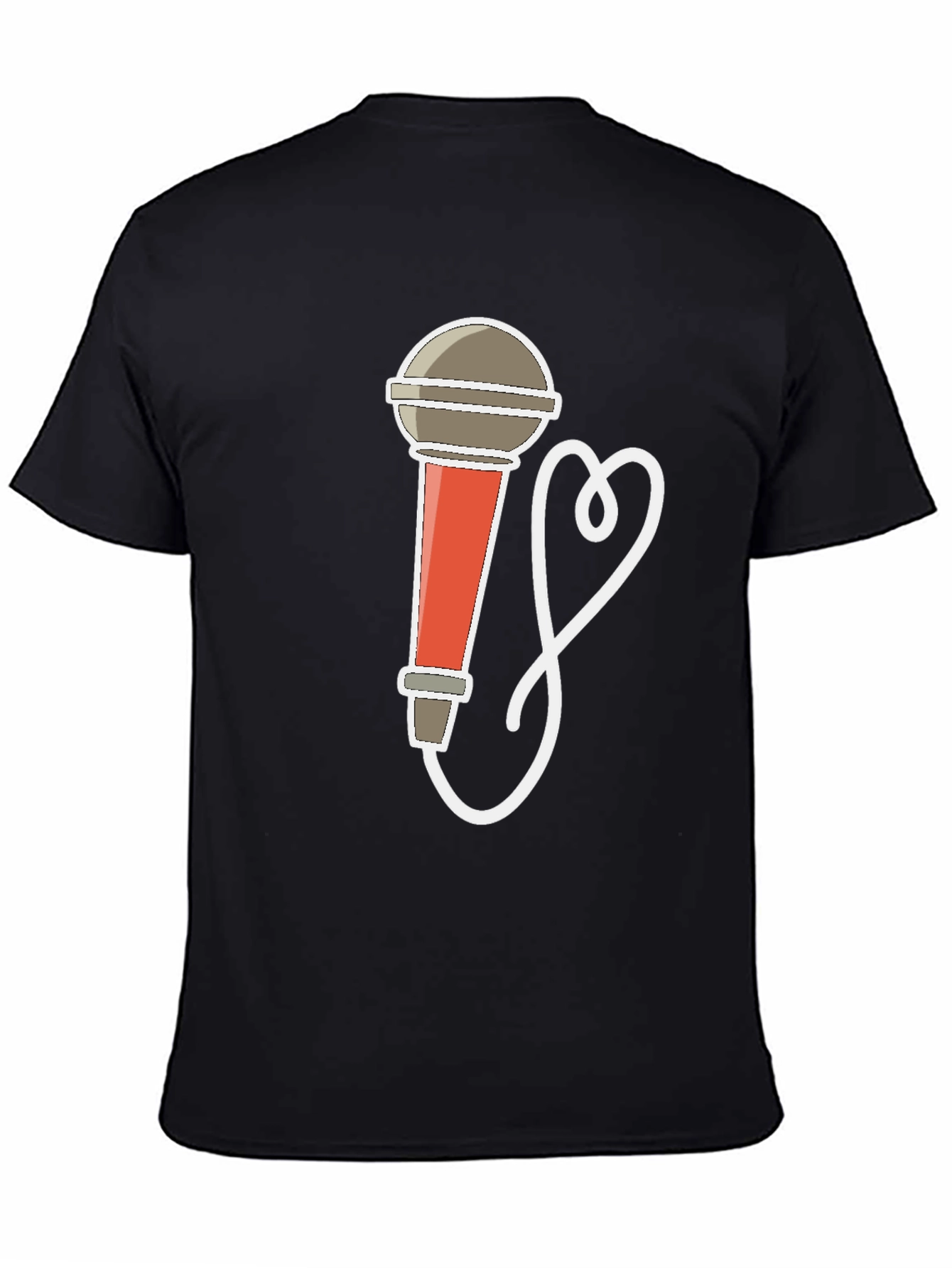 Microphone Heart Graphic Tee