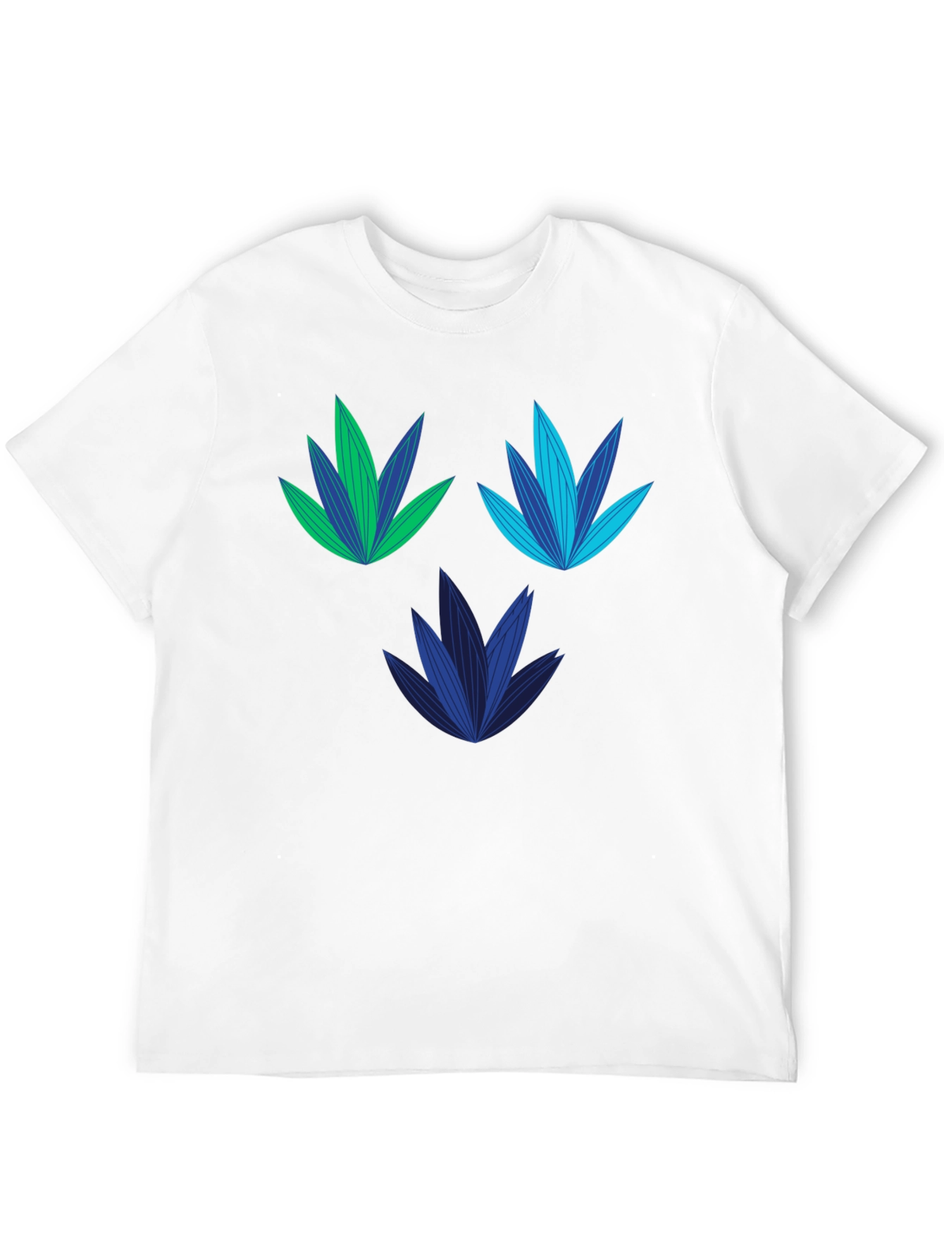 Modern Botanical Black T-Shirt