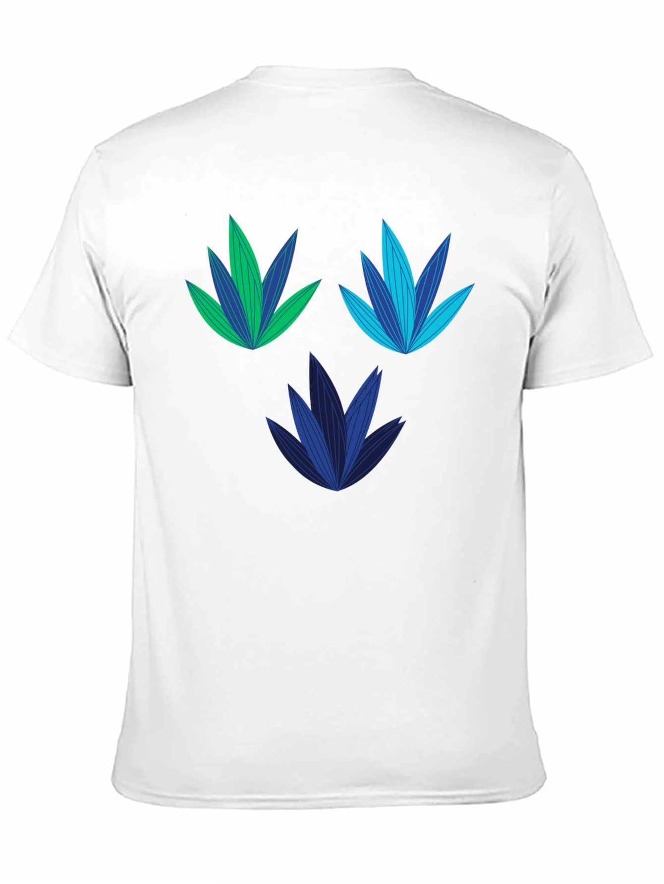 Modern Botanical Black T-Shirt