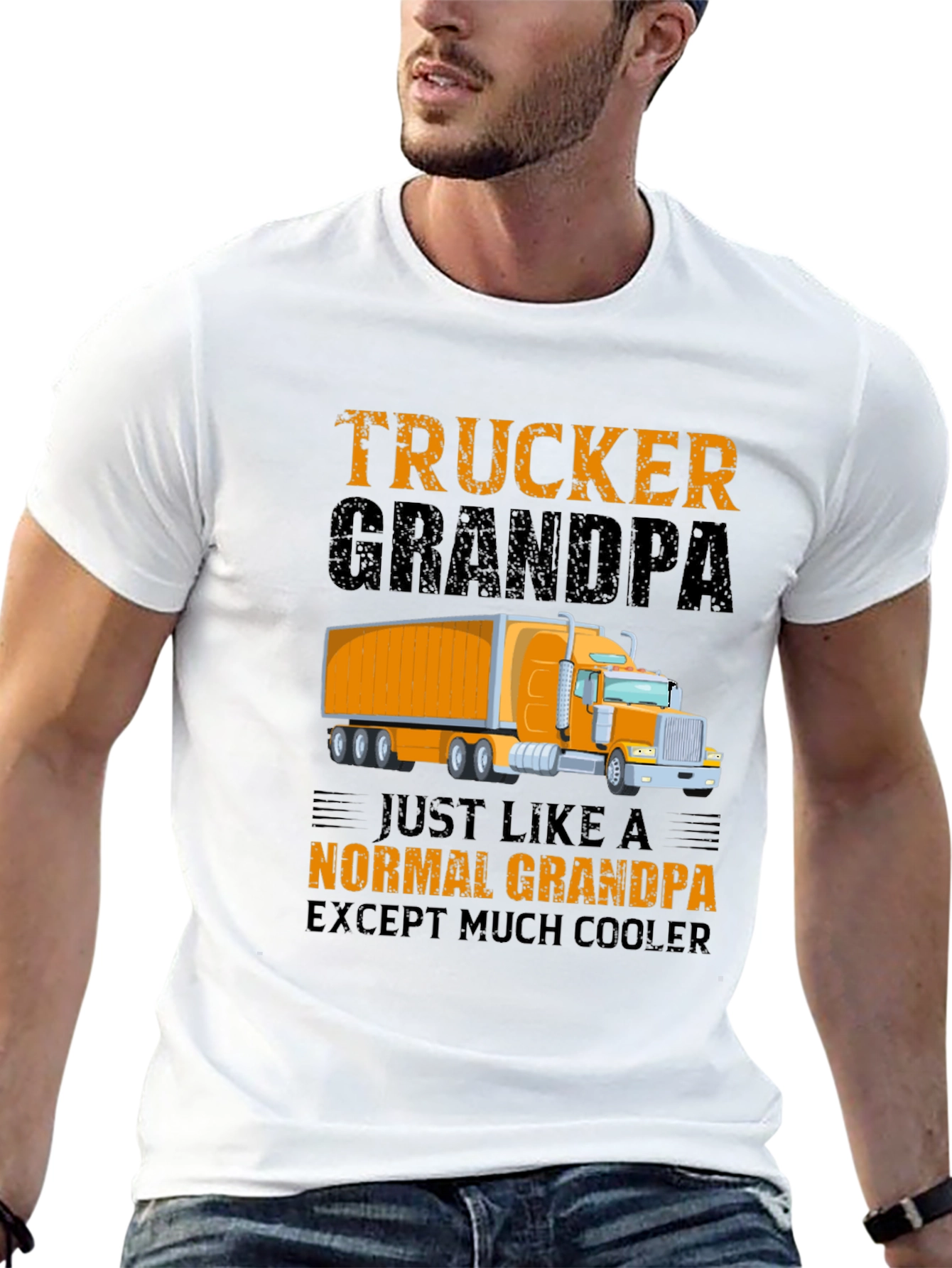 Trucker Grandpa Graphic Tee