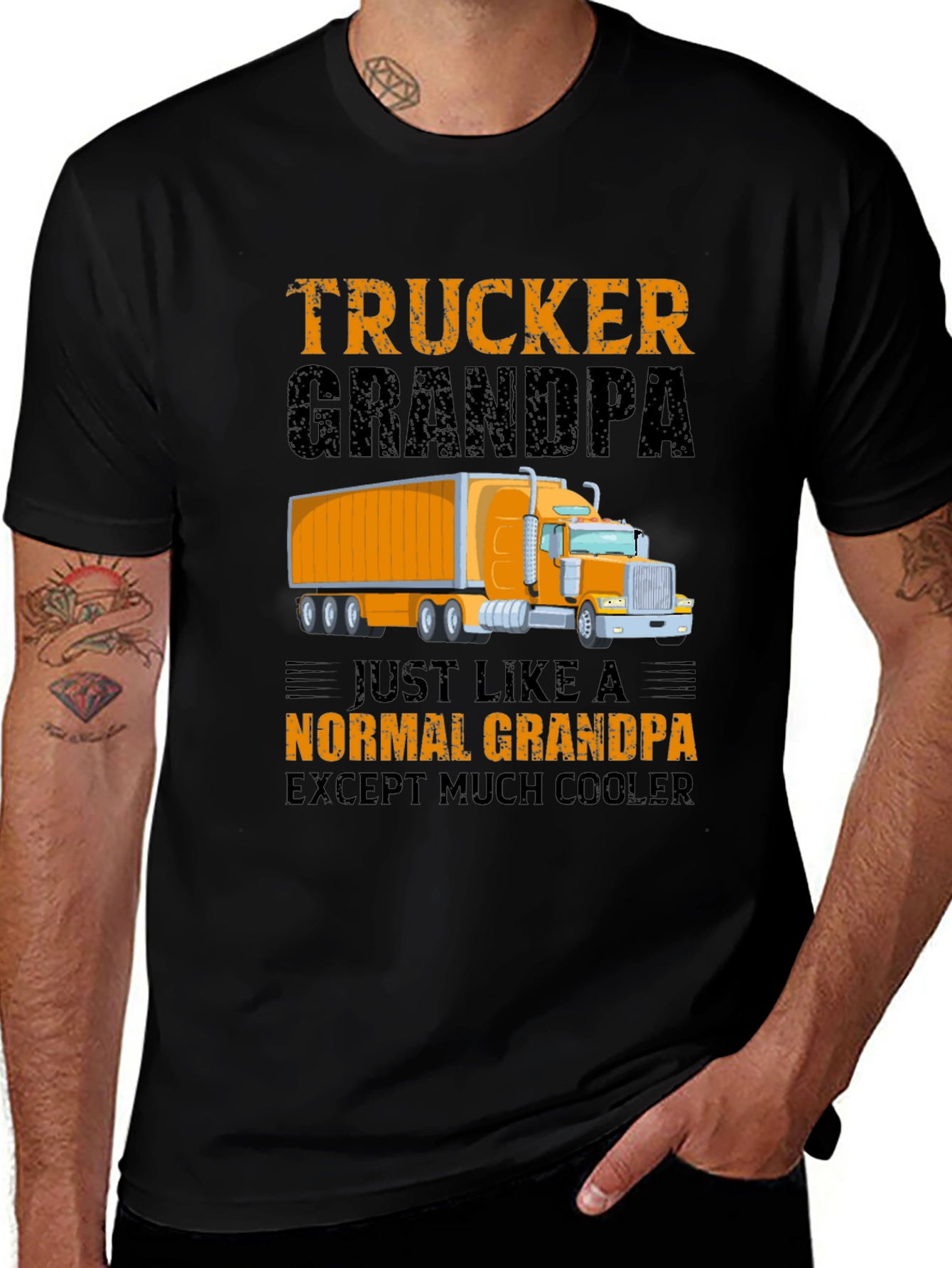 Trucker Grandpa Graphic Tee