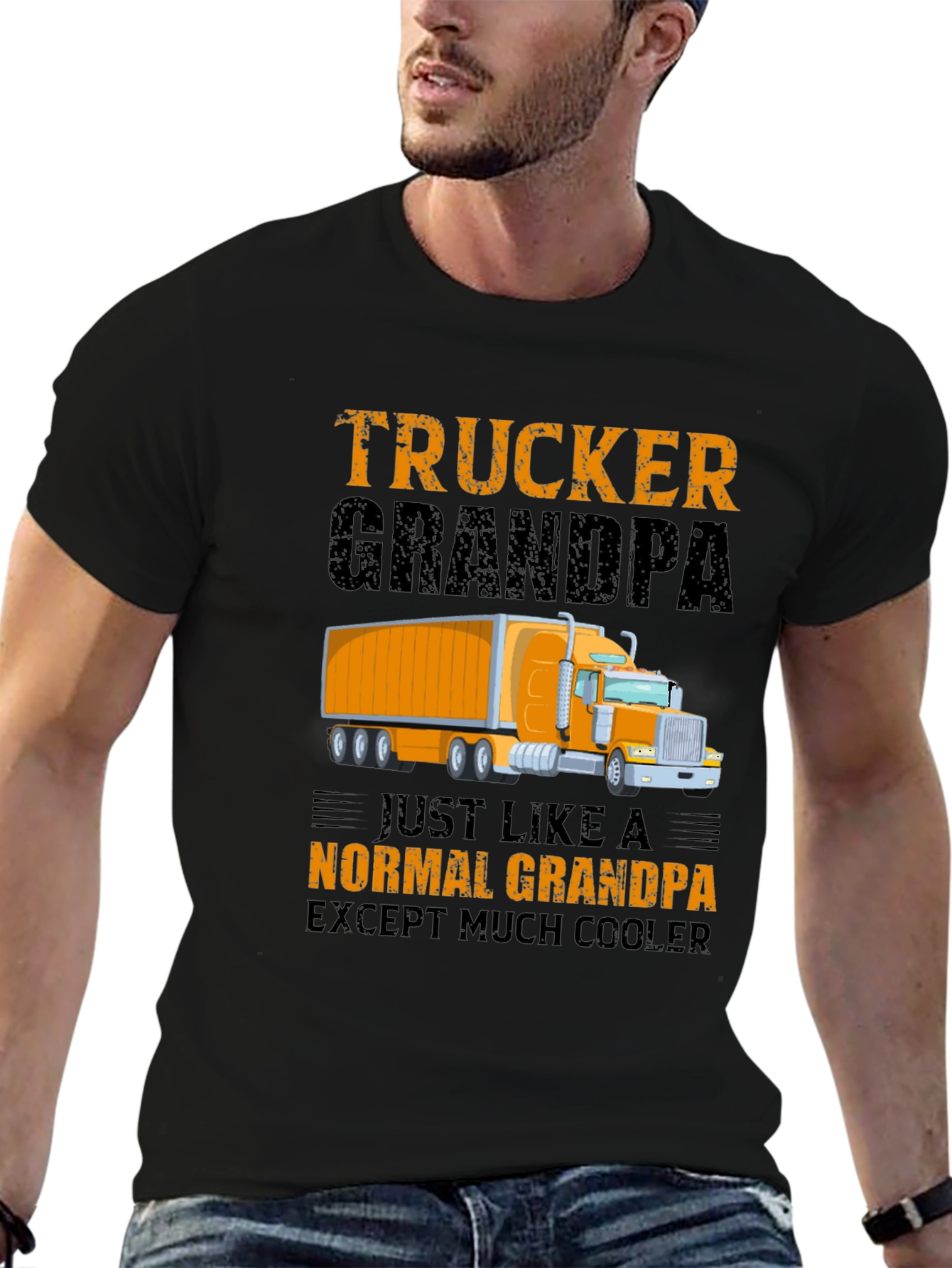 Trucker Grandpa Graphic Tee