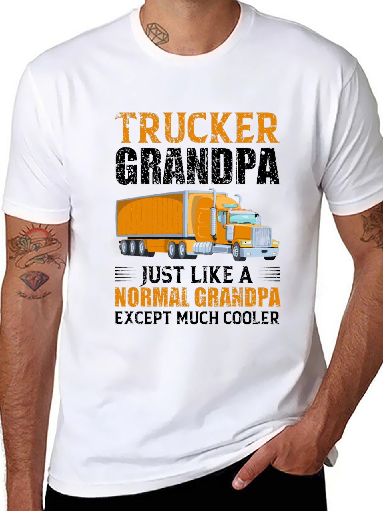 Trucker Grandpa Graphic Tee