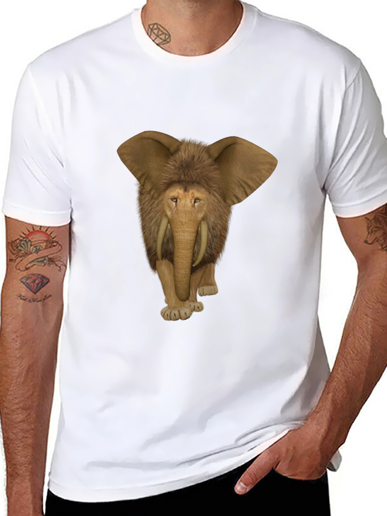 Woolly Mammoth Graphic Tee - Unique Design