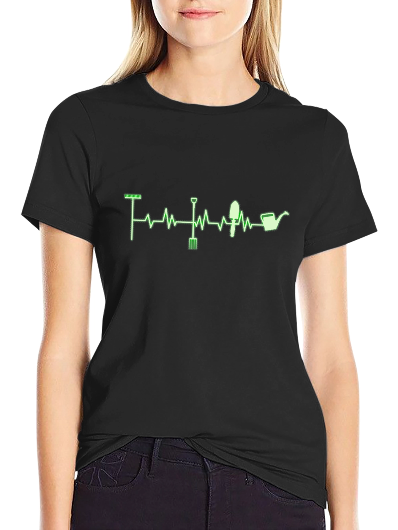 Gardeners Heartbeat T-Shirt - Black