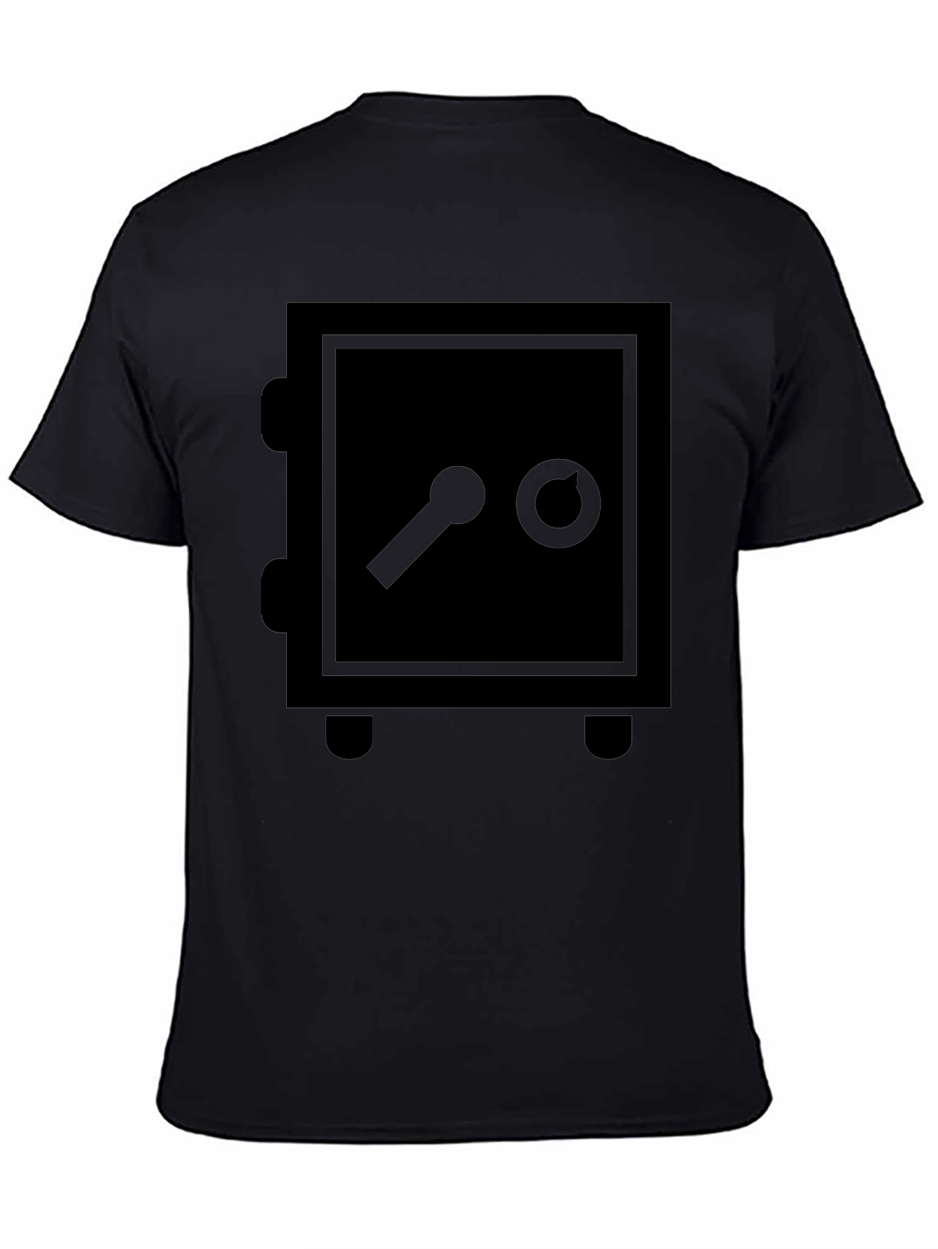 Safe Graphic Black T-Shirt - Secure Your Style!
