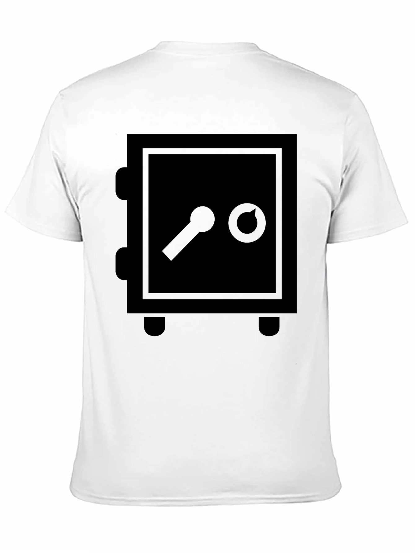 Safe Graphic Black T-Shirt - Secure Your Style!