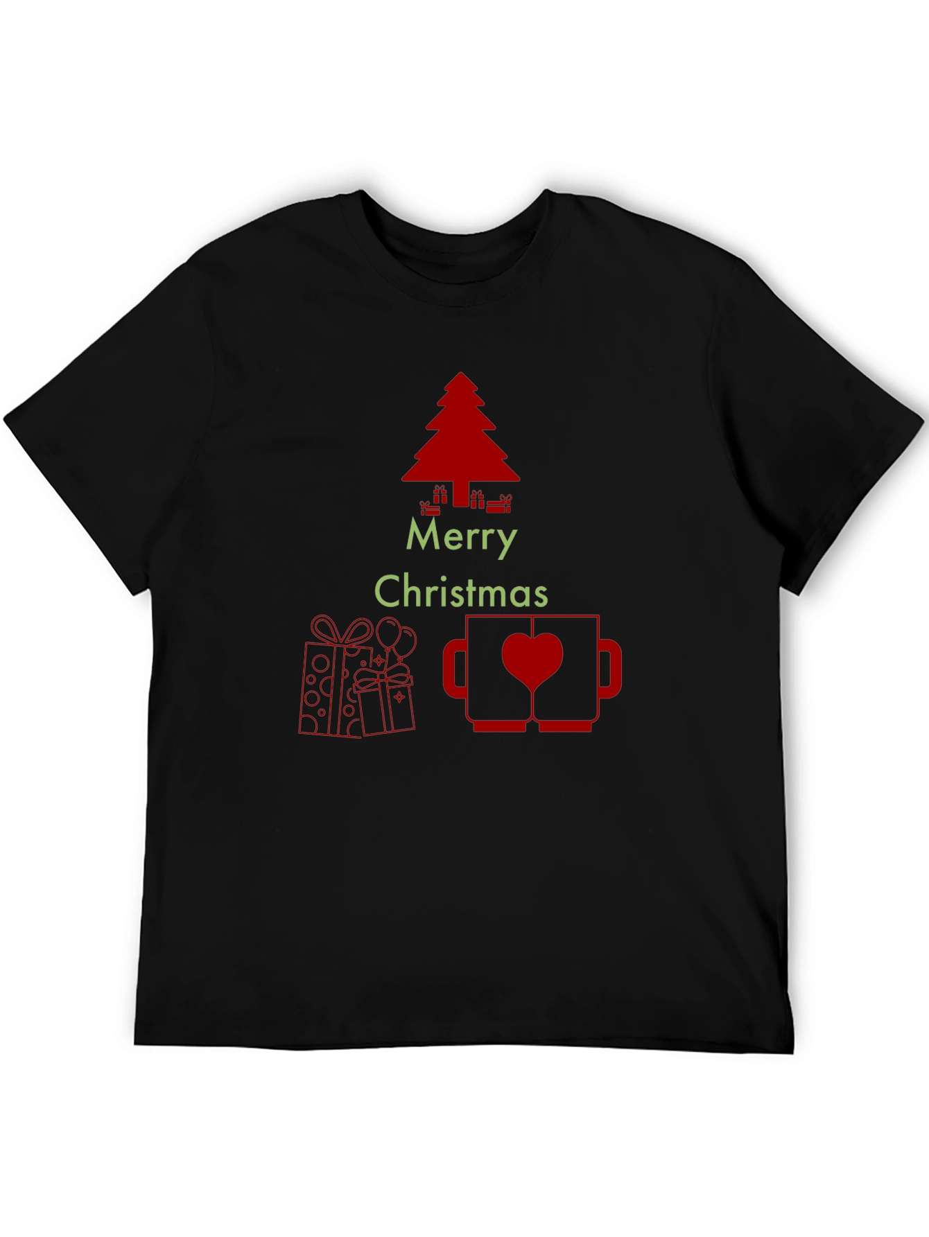 Festive Merry Christmas Graphic Tee