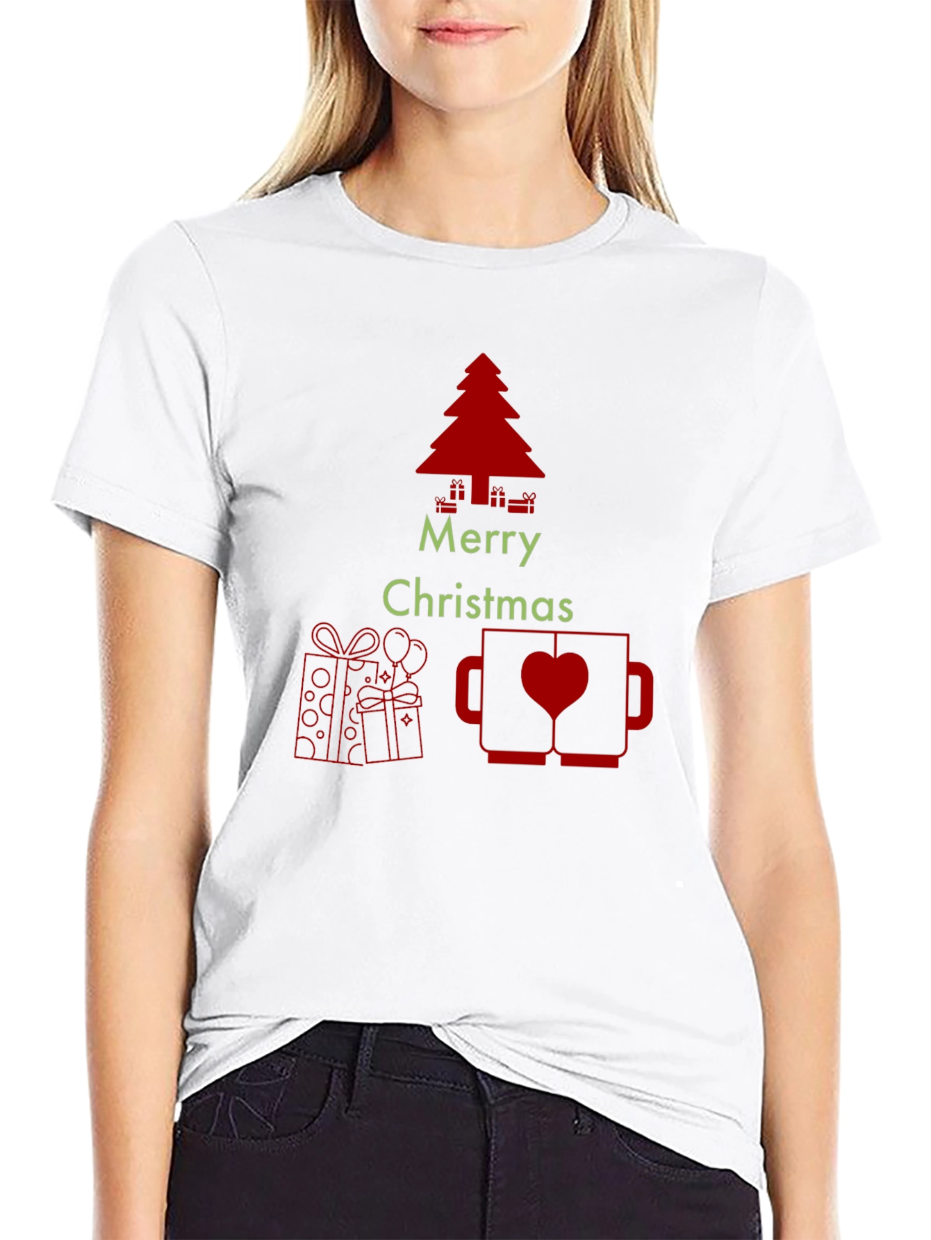 Festive Merry Christmas Graphic Tee